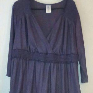 Just My Size 4X Purple Dress JMS Pretty Ladies Girls Casual dress